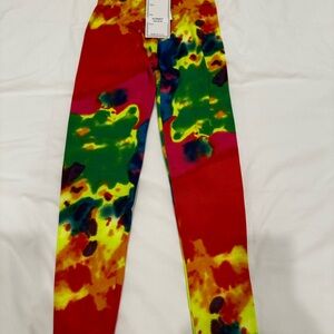 Colorful Tie-Dye Kids Leggings